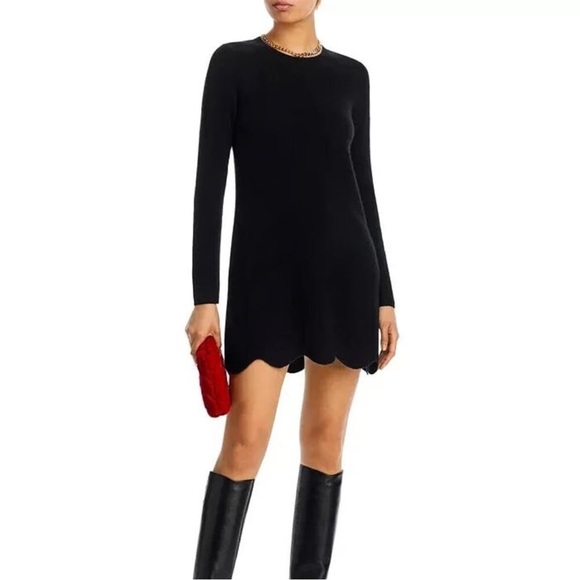 adele long black dress Compact Stretch Cashmere Mini Dress  Tibi Official